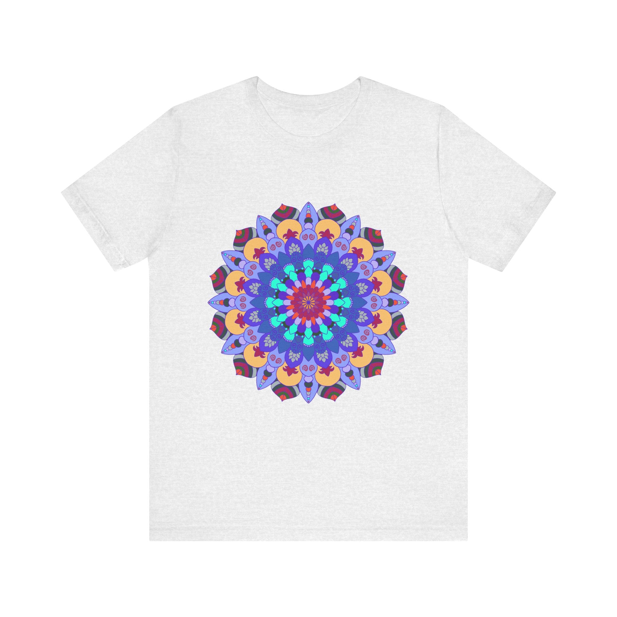 Vibrant Mandala Tee featuring colorful and intricate spiritual art design