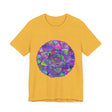 Vibrantly colored and intricately designed psychedelic mandala t-shirt for a bold and unique fashion statement