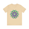 Colorful Mandala Meditation Tee featuring a beautiful, intricate design promoting Peace and Tranquility for a calming and mindful experience