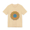 Vibrant Mandala Tee featuring a colorful and intricate geometric design