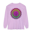 Vibrant Mandala Unisex Long Sleeve T-Shirt with Bold and Striking Colors