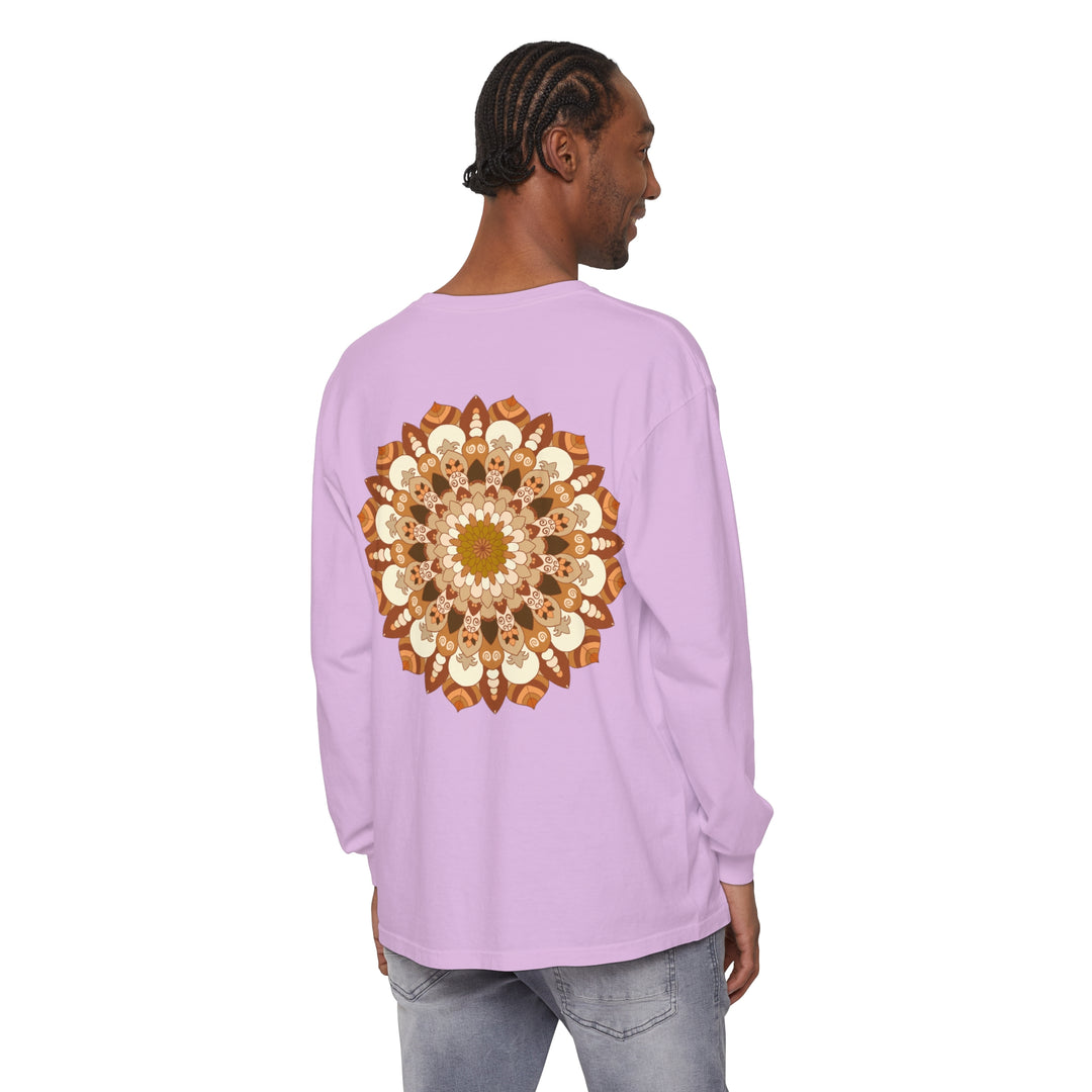 Comfortable unisex shirt with intricate mandala pattern