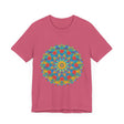 Vibrant Mandala Tee featuring an intricate and eye-catching design in various colors and patterns, perfect for adding a pop of personality to your wardrobe