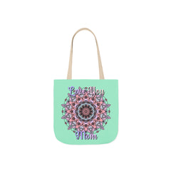 Mandala 'Love You Mom' Canvas Tote — Floral Mother's Day Gift Bag