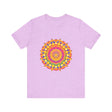 Colorful Mandala Tee showcasing an intricate and vibrant pattern design for a stylish and unique look