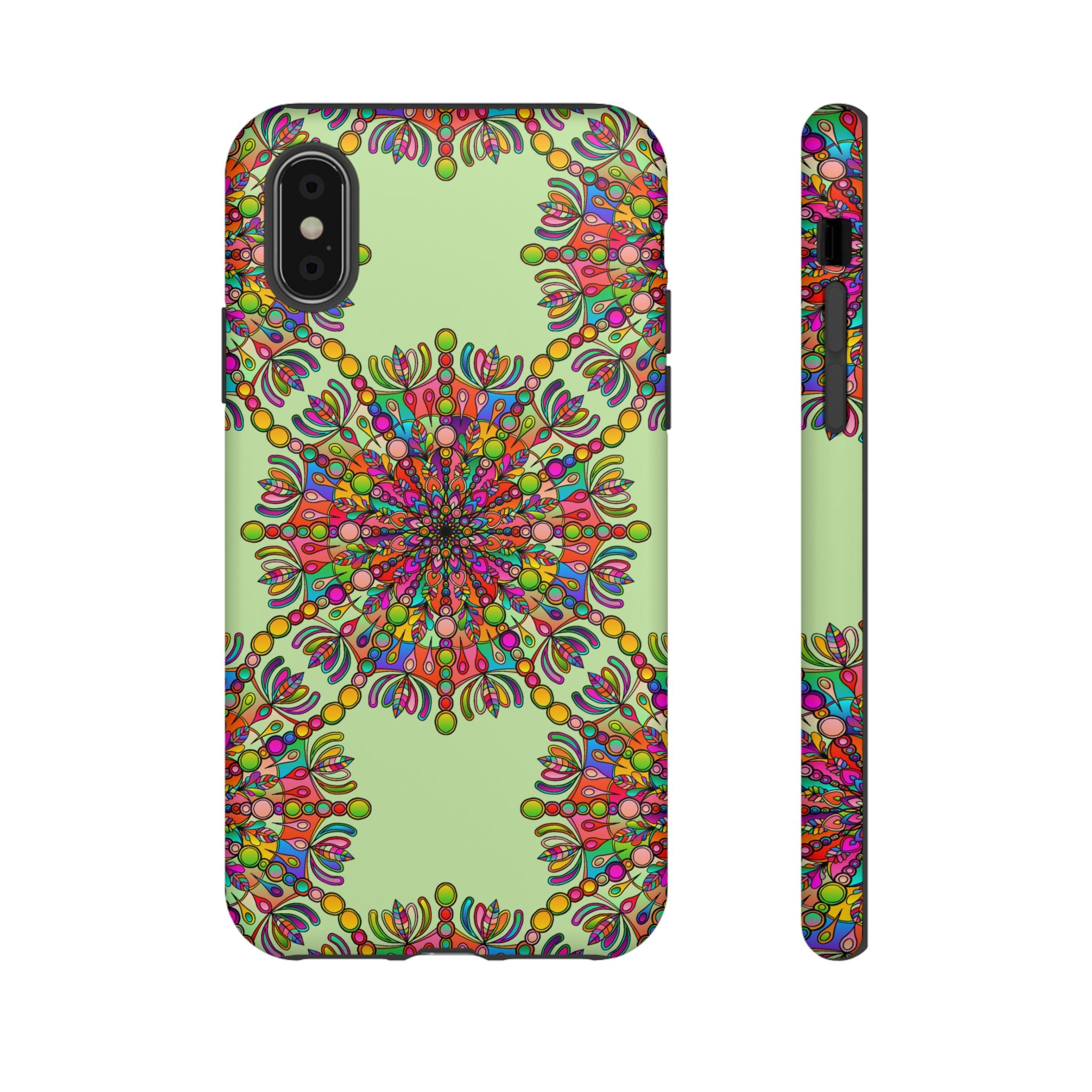 Vibrant Mandala iPhone & Google Pixel Case | Tough Cases