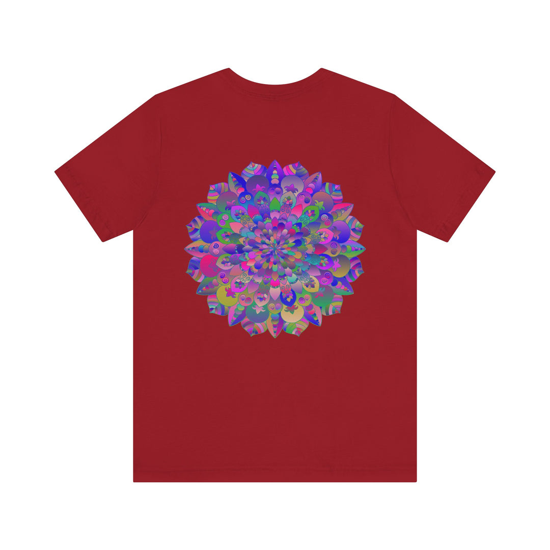  Colorful Mandala T-shirt symbolizing spiritual harmony and balance 