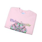 Handmade Mandalas Unisex Crewneck Sweatshirt with Vibrant and Eye-catching Colors