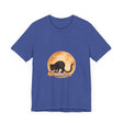 Black Cat & Moon Halloween T-Shirt with Moonlit Feline