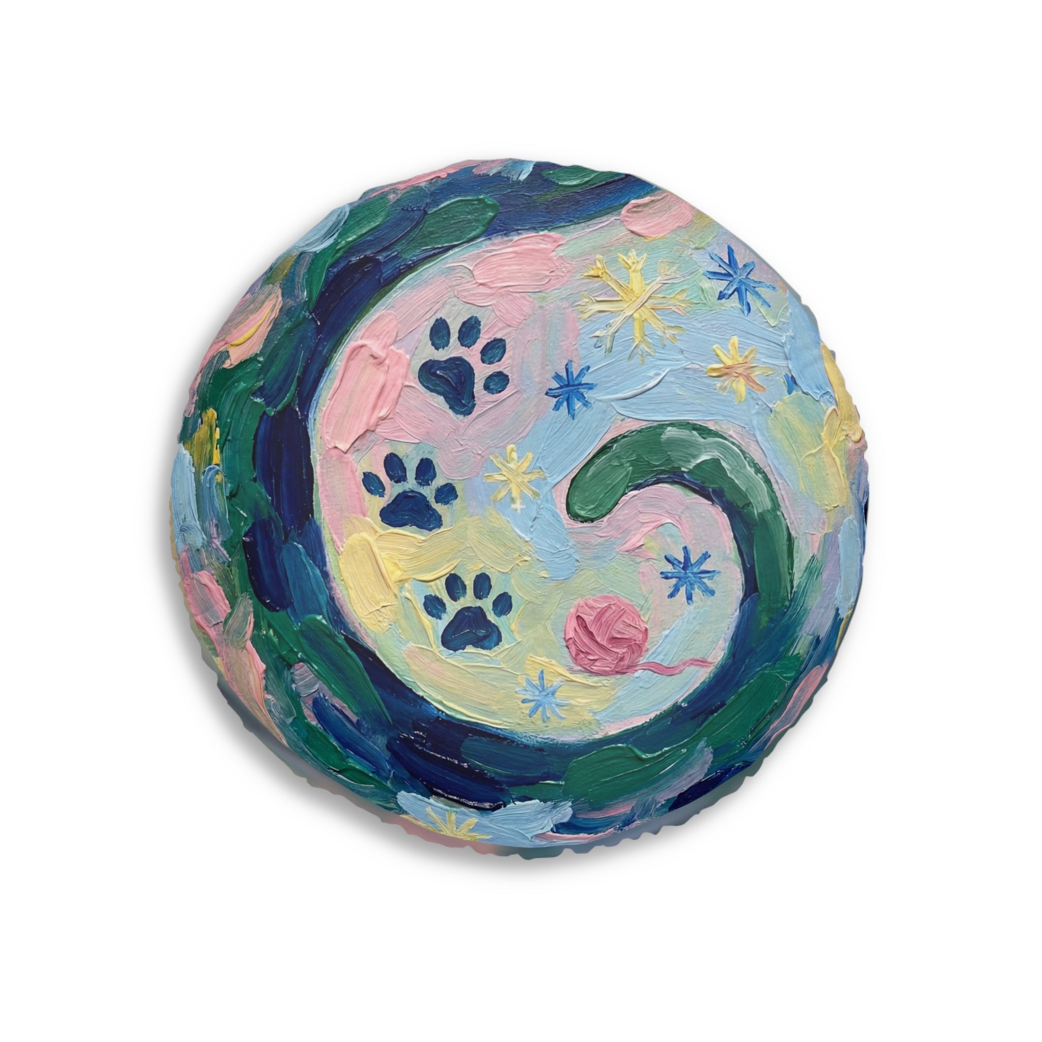 Midnight Cozy Cat Floor Pillow