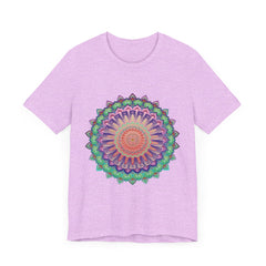 Vibrant Mandala Tee featuring a colorful and psychedelic design for a unique and eye-catching fashion statement