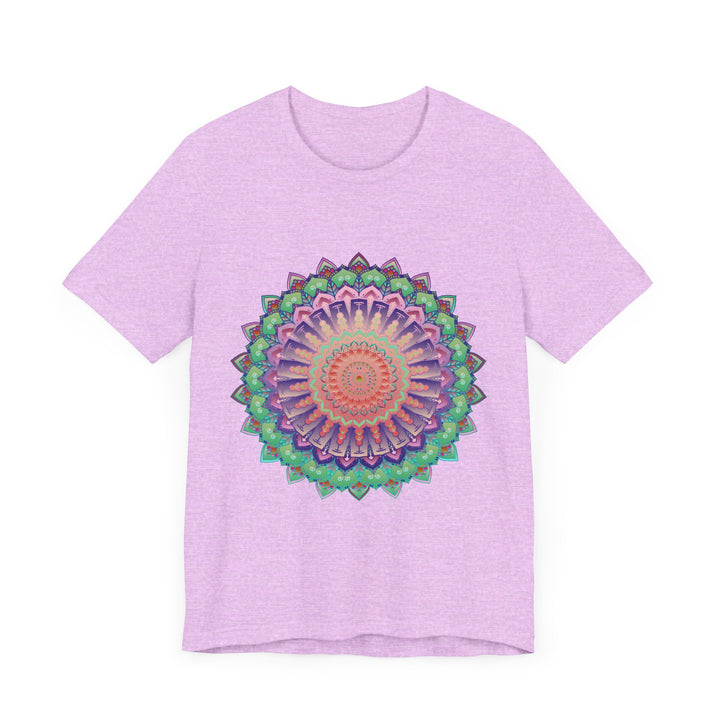 Vibrant Mandala Tee featuring a colorful and psychedelic design for a unique and eye-catching fashion statement