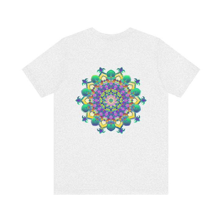 Vibrant Mandala Tee featuring a colorful and intricate design symbolizing spiritual peace and harmony, perfect for meditation and mindfulness practices