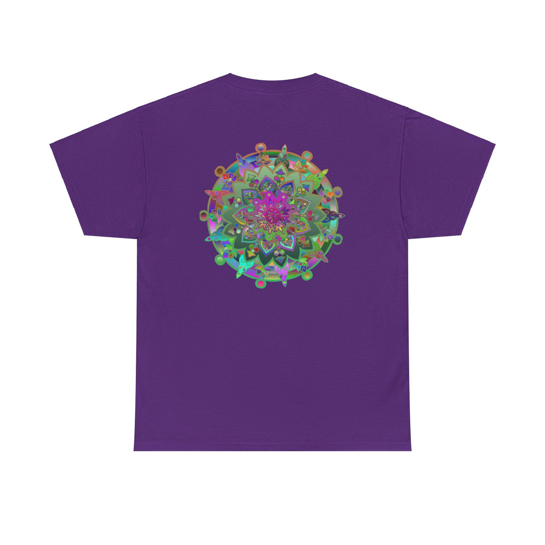 Eye-catching and inspiring mandala art print on heavy cotton tshirt