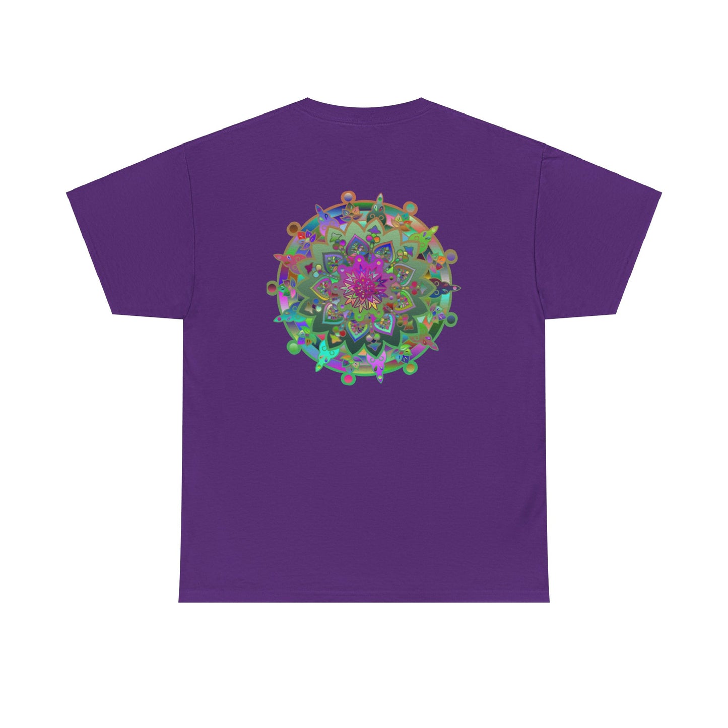 Eye-catching and inspiring mandala art print on heavy cotton tshirt