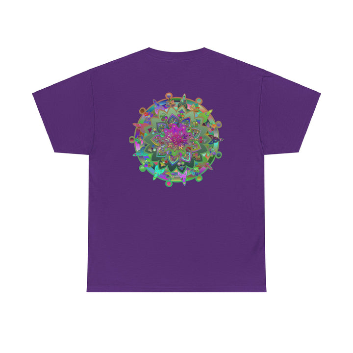 Eye-catching and inspiring mandala art print on heavy cotton tshirt