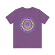 Vibrant Mandala Tee featuring intricate, colorful design for spiritual peace and harmony, perfect for yoga and meditation practice