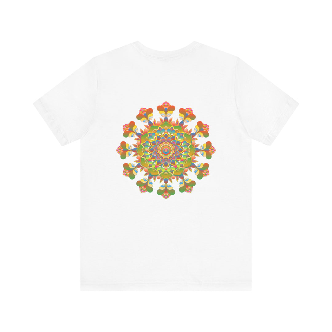 Woman practicing mindfulness in Mandala Peace & Harmony T-Shirt