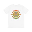 Woman practicing mindfulness in Mandala Peace & Harmony T-Shirt