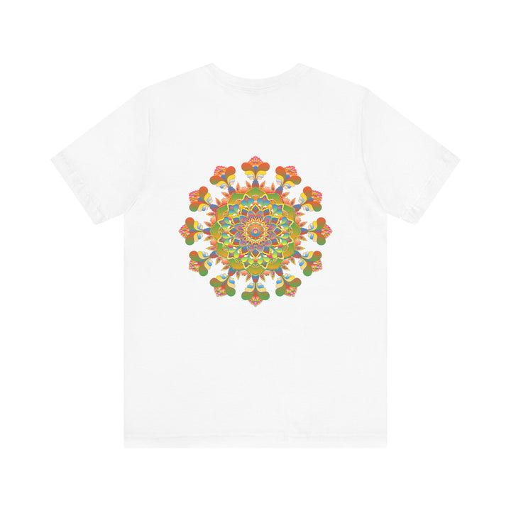 Woman practicing mindfulness in Mandala Peace & Harmony T-Shirt