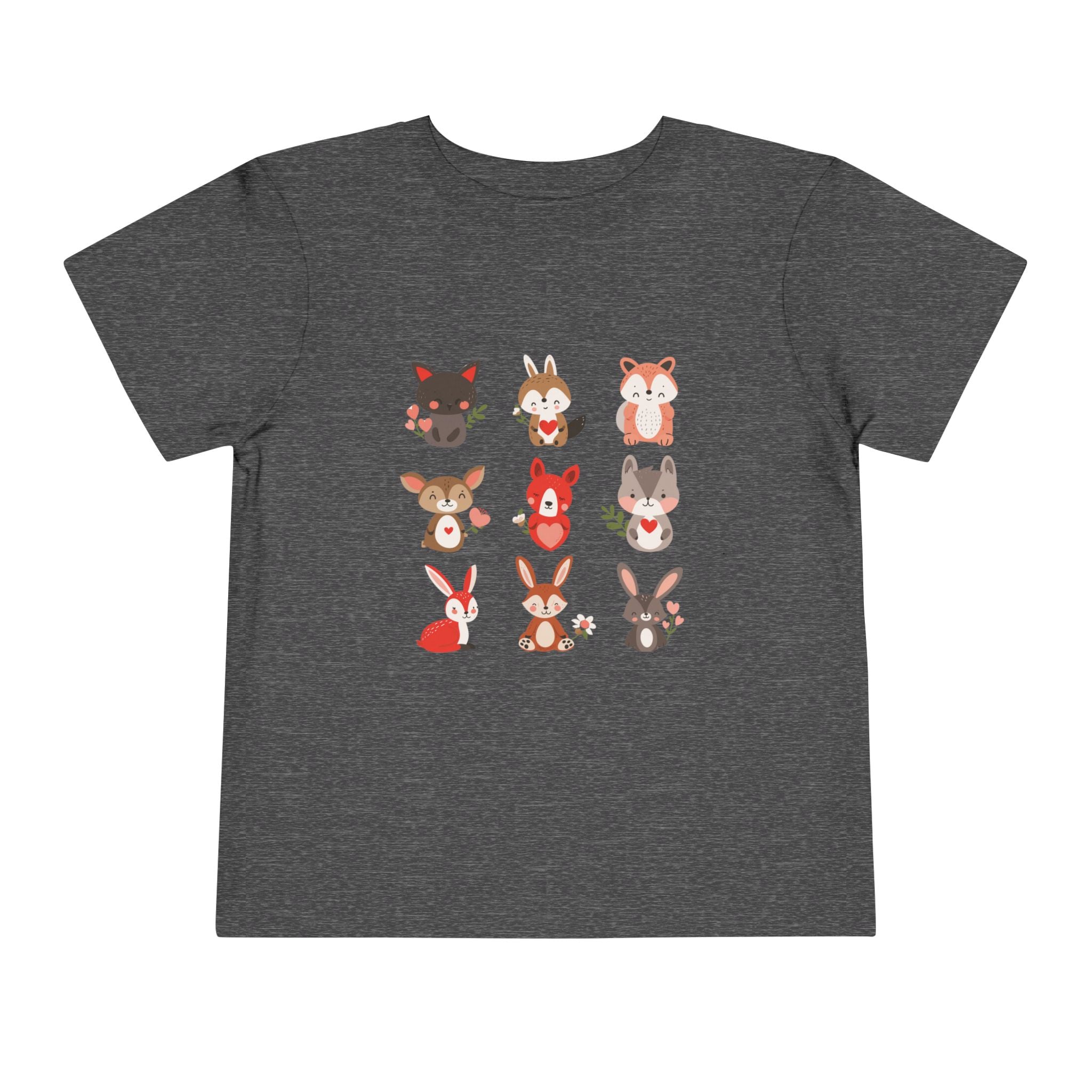 Animal Love Kleinkind T-Shirt, süße Cartoon Tiere T-Shirt für Kinder 