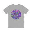 A colorful and intricate mandala design adorns this Vibrant Mandala Tee, promoting spiritual peace and harmony with its calming and mesmerizing pattern