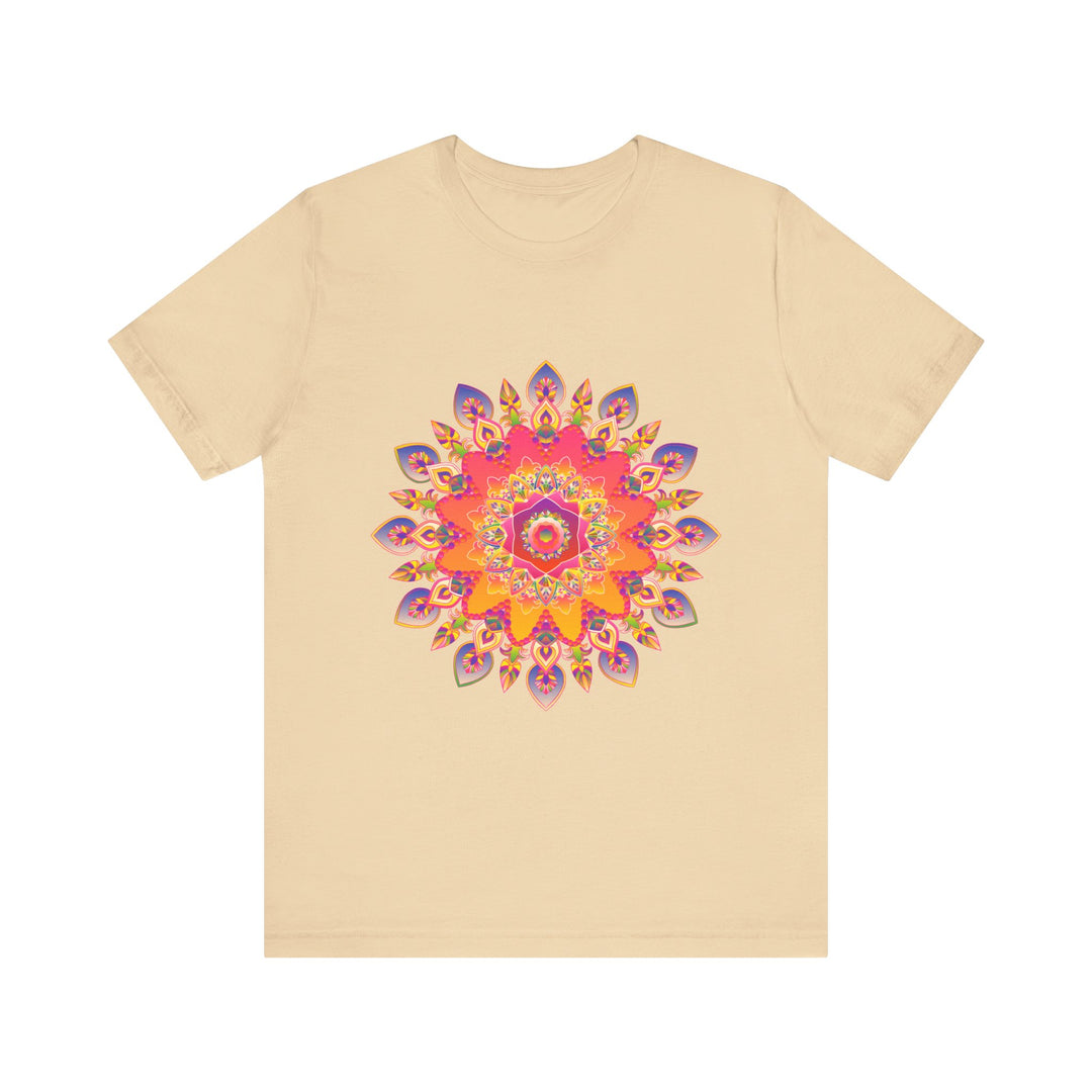 Vibrant Mandala T-Shirt - Colorful Spiritual Design alt text 4