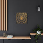 Himmlische Geometrie auf Marmor – gespannte Leinwand mit mattem Finish