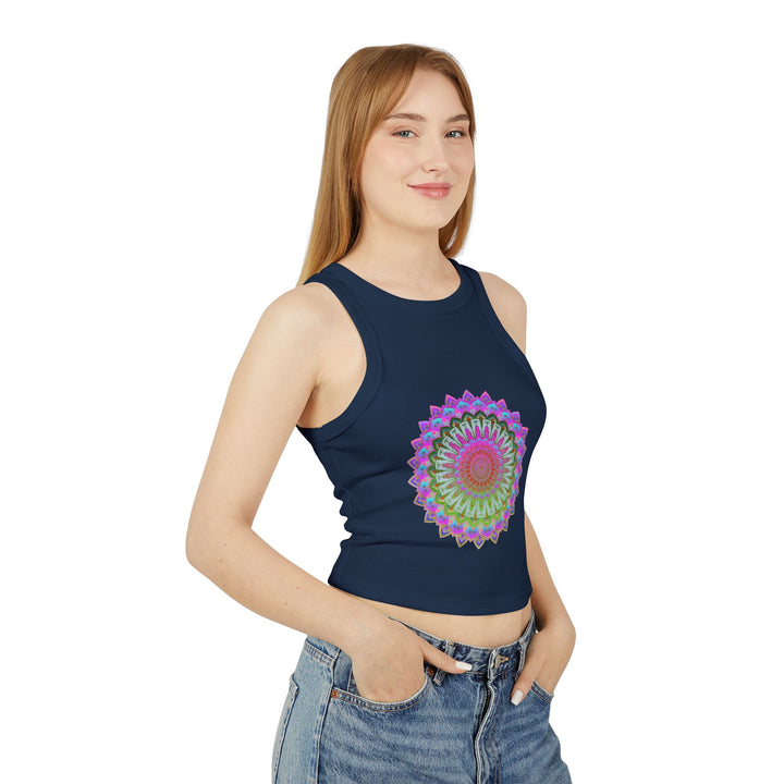 Vibrant Mandala Racerback Tank Top perfect for expressing your individual style