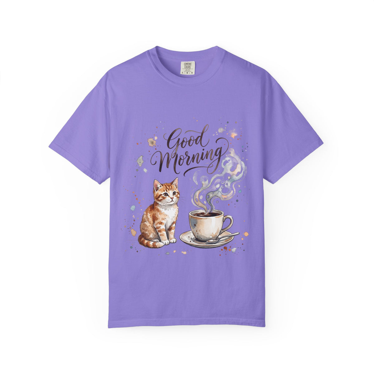 Good Morning Cat Coffee T-Shirt