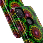 Artistic Mandala Phone Case with Bold Patterns and Modern Flair