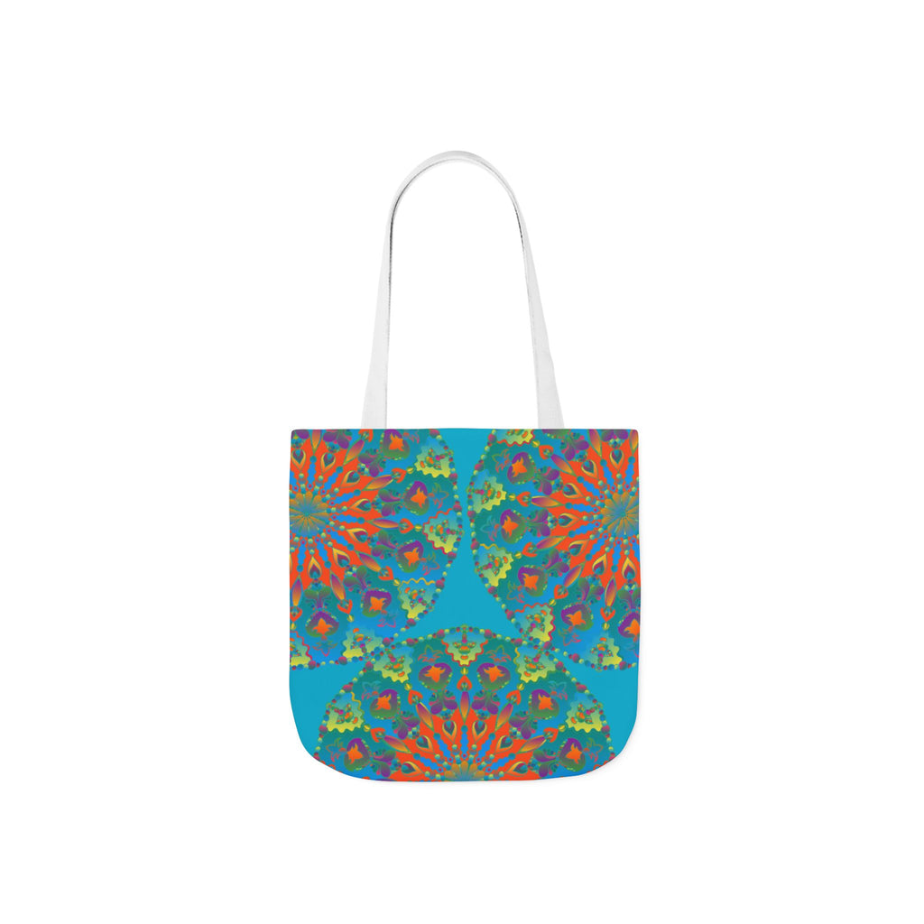 Canvas Tote Bag in Bright Tropical Colors for Summer Fun