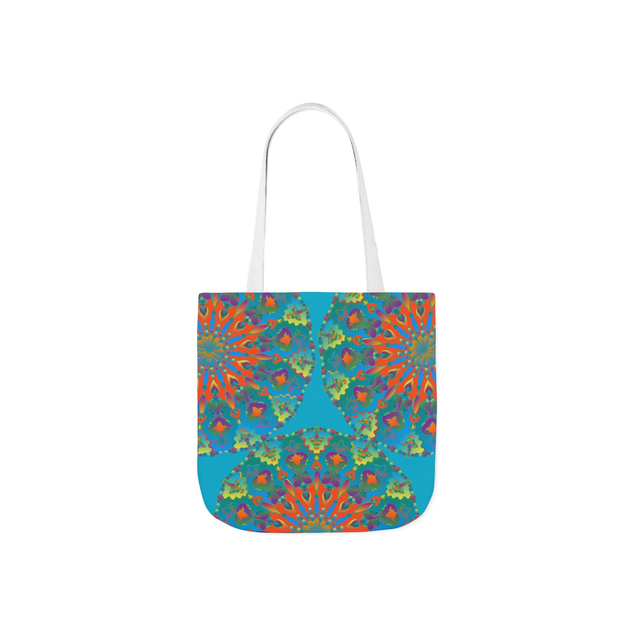 Canvas Tote Bag in Bright Tropical Colors for Summer Fun