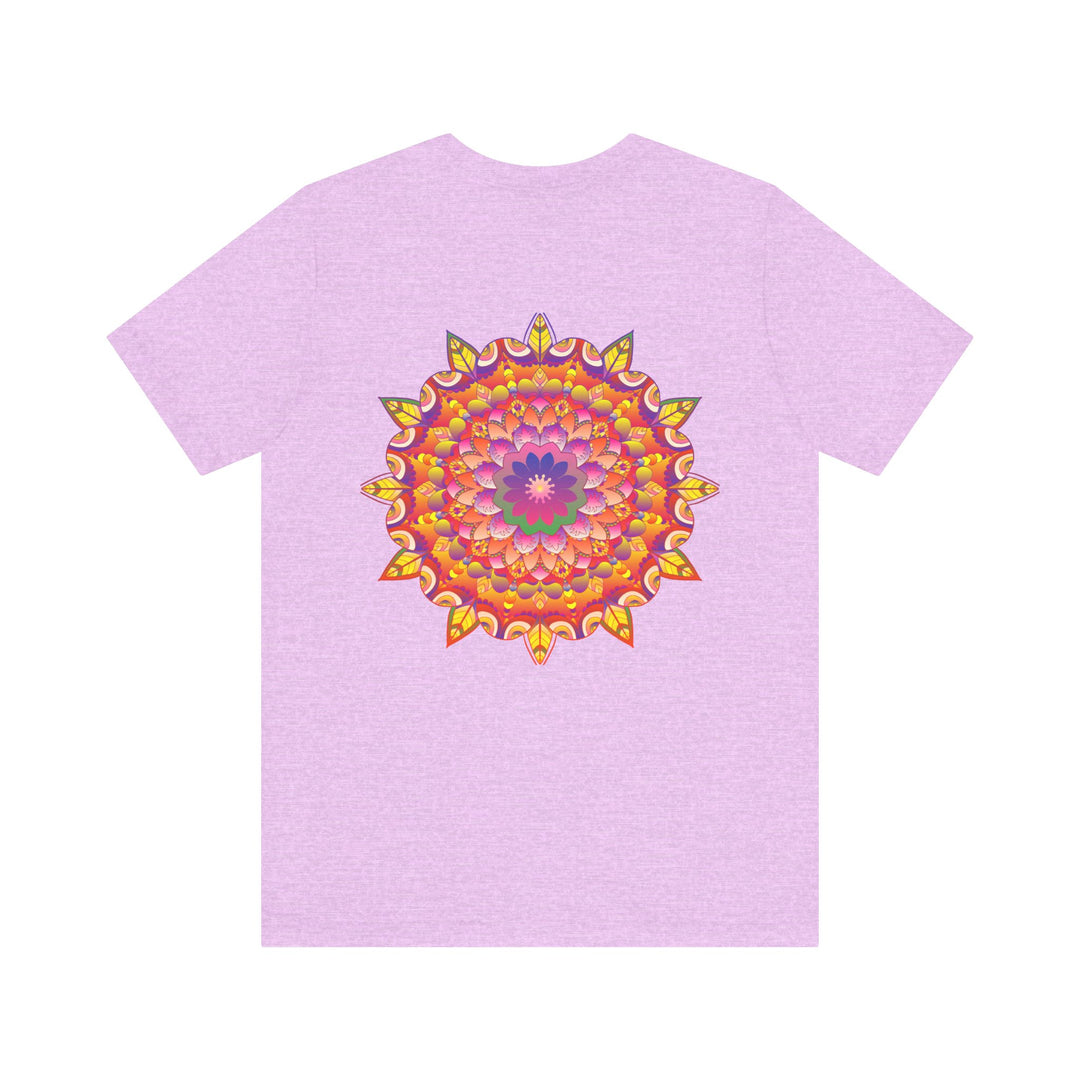 Vibrant Mandala T-Shirt featuring intricate spiritual design symbolizing peace and harmony