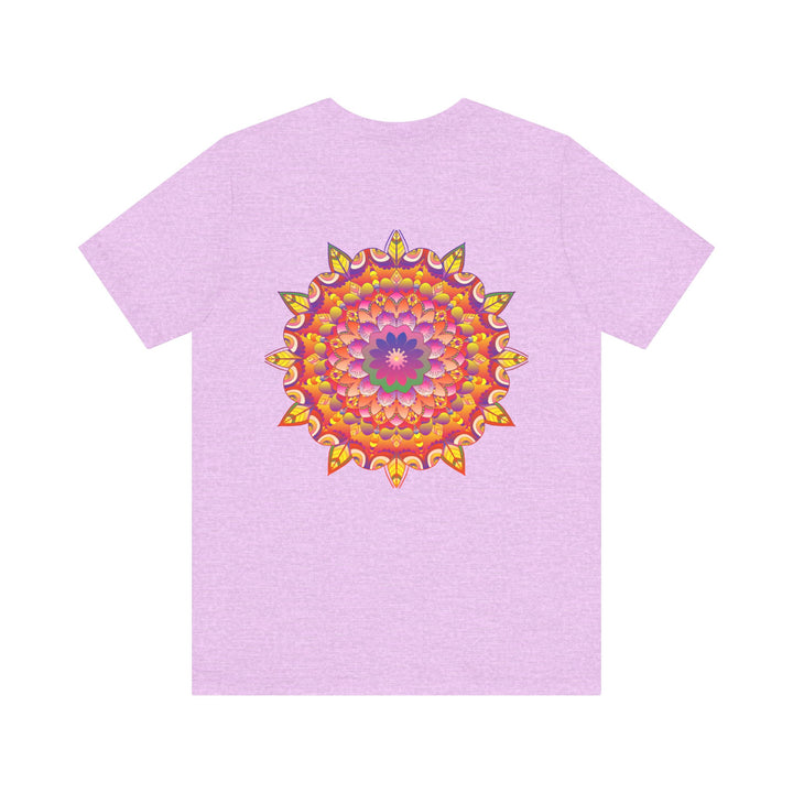 Vibrant Mandala T-Shirt featuring intricate spiritual design symbolizing peace and harmony