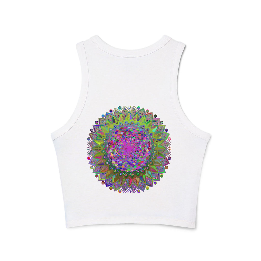 Beautiful and eye-catching mandala racerback tank top for women's activewear