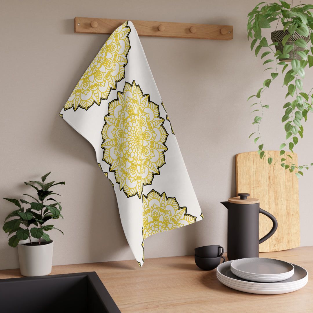 Sunny Floral Cotton Tea Towels for Bright Kitchen Aesthetics