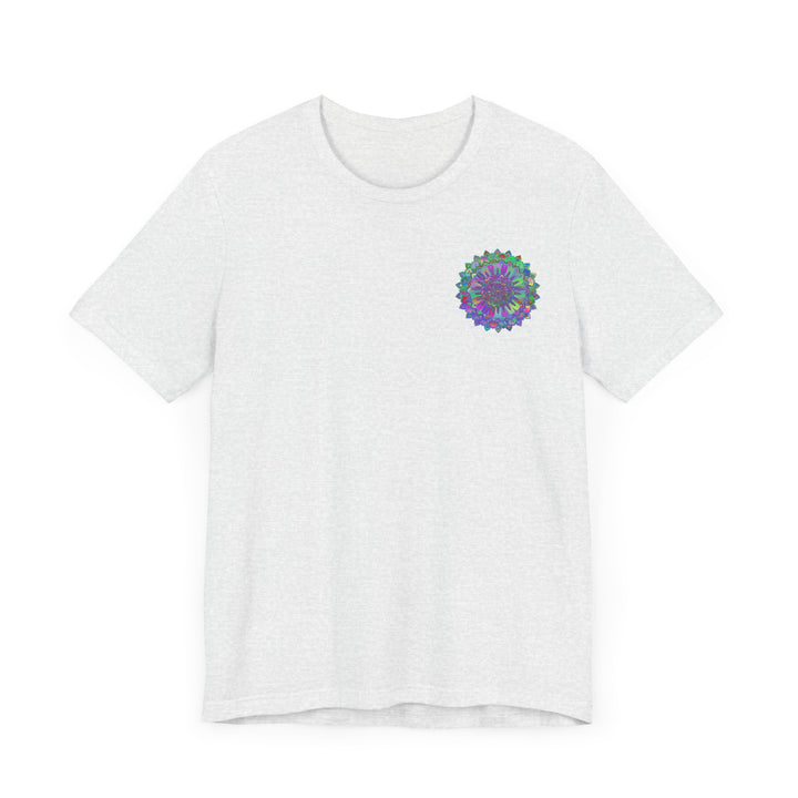 Vibrant Mandala Tee featuring a beautiful and intricate design symbolizing spiritual peace and harmony, perfect for anyone seeking inner tranquility and enlightenment