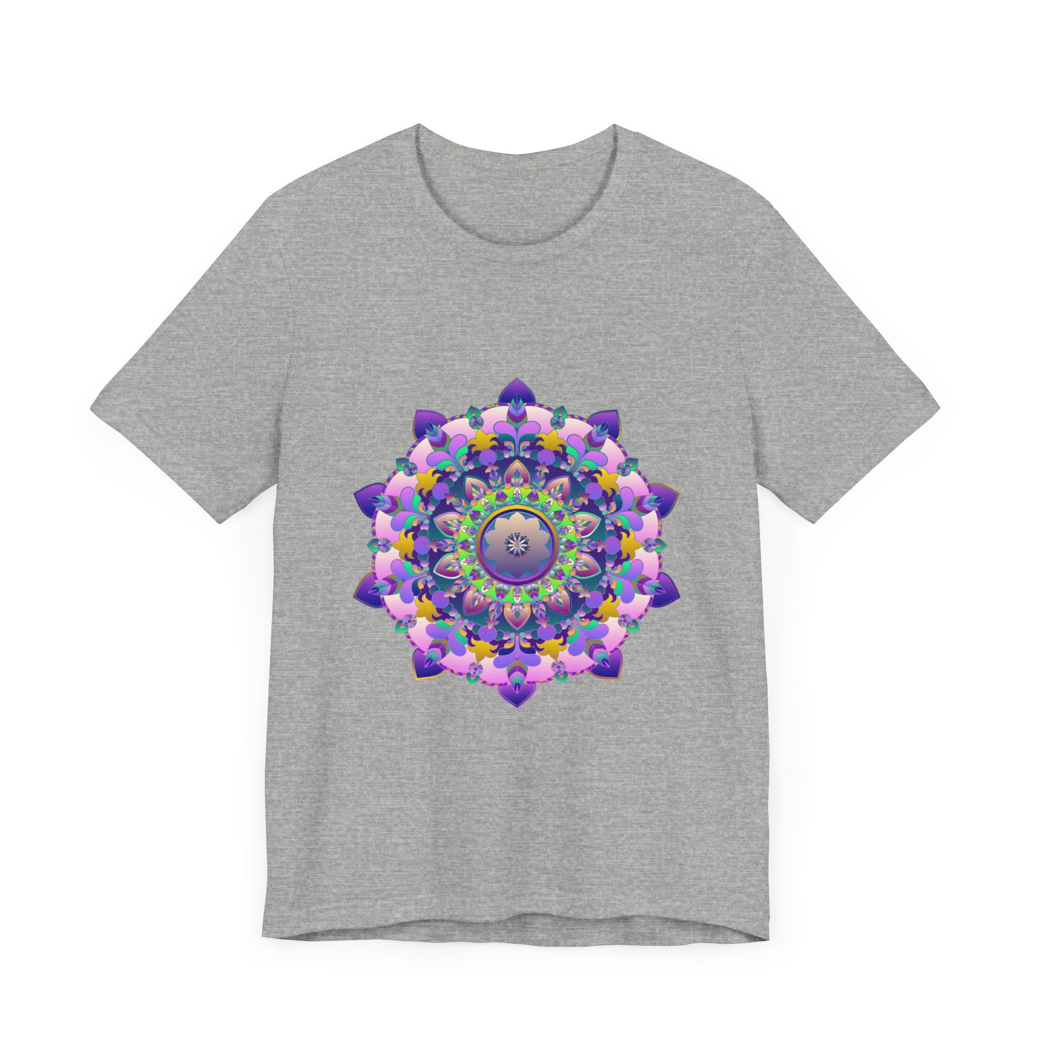 Vibrant Mandala Tee showcasing intricate and colorful design perfect for summer