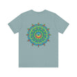 Beautiful mandala tee featuring intricate design for spiritual peace and harmony