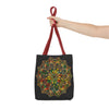 Colorful hand-drawn Mandala Art Tote Bag with all-over print design