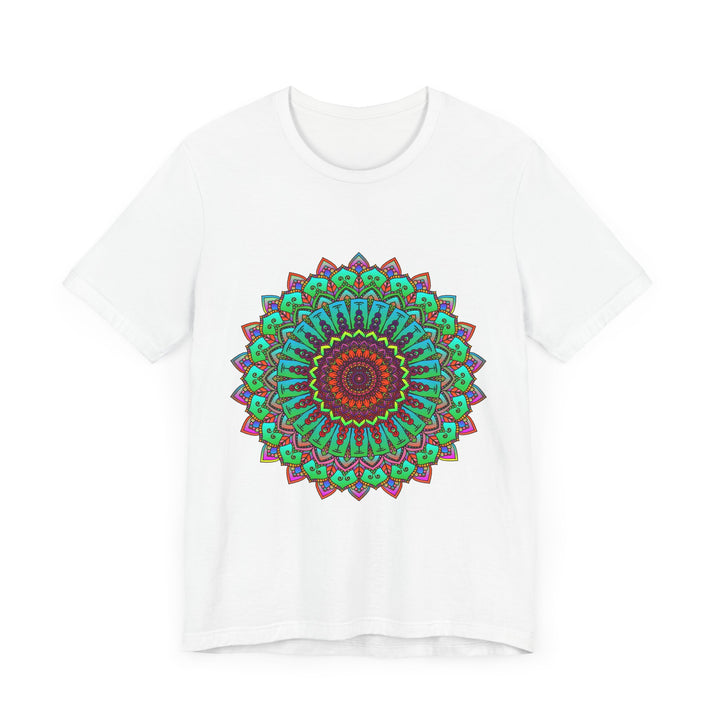 Vibrant Mandala Tee featuring a beautiful and colorful spiritual art design