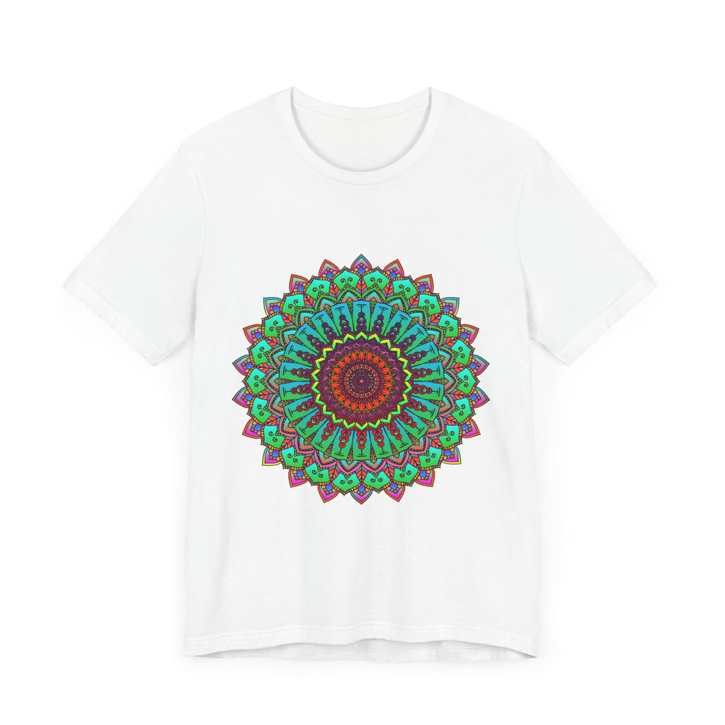 Vibrant Mandala Tee featuring a beautiful and colorful spiritual art design