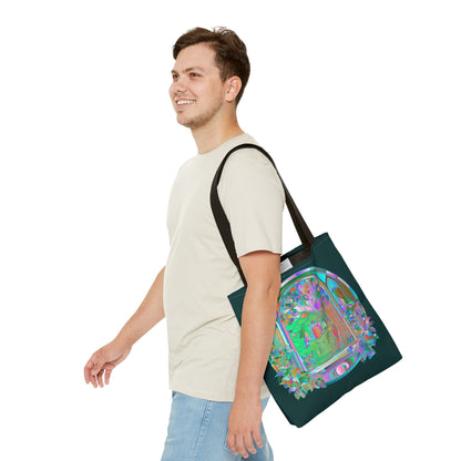 Mystisches Natur-Mandala Stofftasche