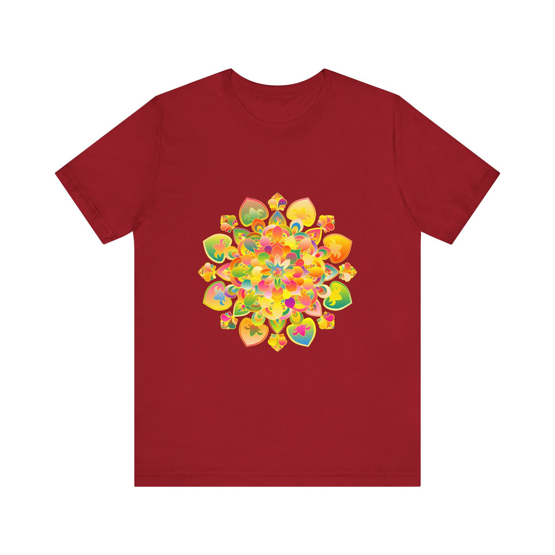 Colorful and mesmerizing Psychedelic Mandala Tee with vibrant and trippy design