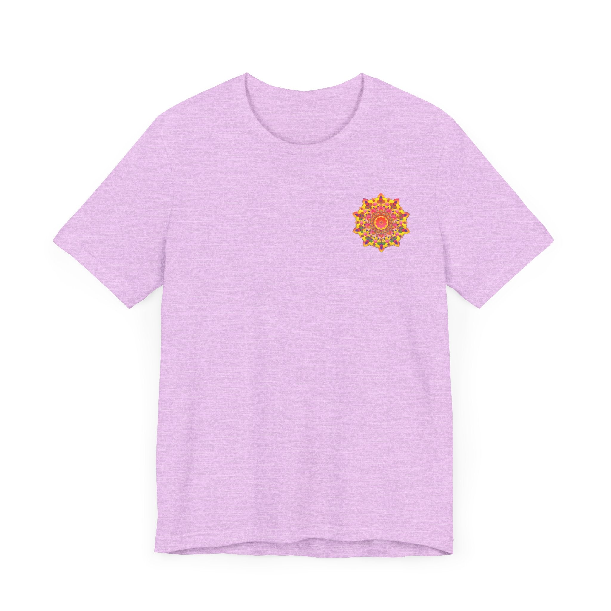 Vibrant Mandala Tee featuring a beautiful and intricate design, symbolizing spiritual peace and harmony, perfect for anyone seeking a sense of inner tranquility and balance