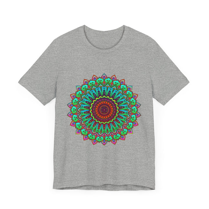 Vibrant Mandala Tee featuring colorful, intricate spiritual art design perfect for expressing individuality and embracing positive energy