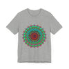 Vibrant Mandala Tee featuring colorful, intricate spiritual art design perfect for expressing individuality and embracing positive energy