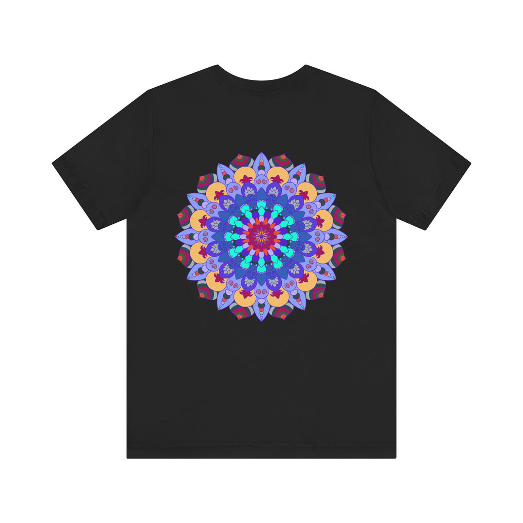 Beautiful Mandala Peace & Harmony T-Shirt featuring intricate spiritual art designs in vibrant colors