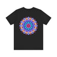 Beautiful Mandala Peace & Harmony T-Shirt featuring intricate spiritual art designs in vibrant colors